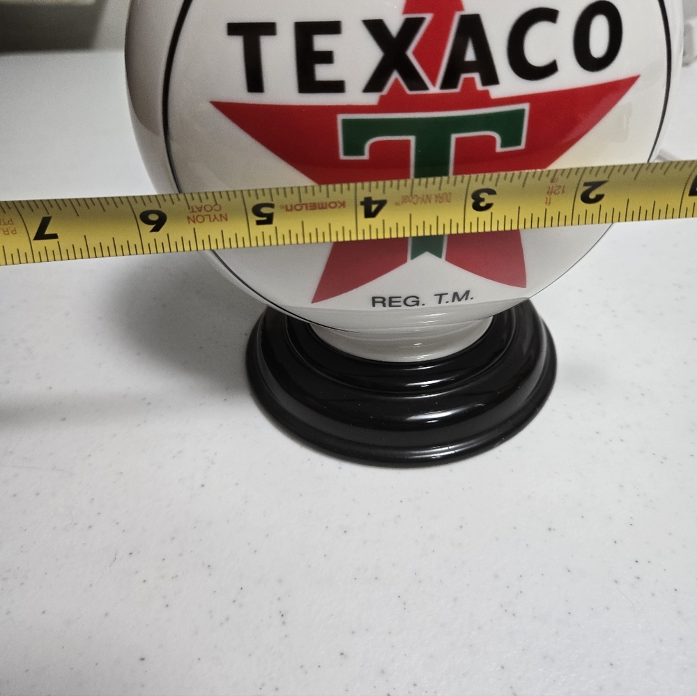 Texaco Gas Pump Globe Lamp - Nightlight. Enesco Excellent Cond. 7 Inches Tall - Picture 7 of 13